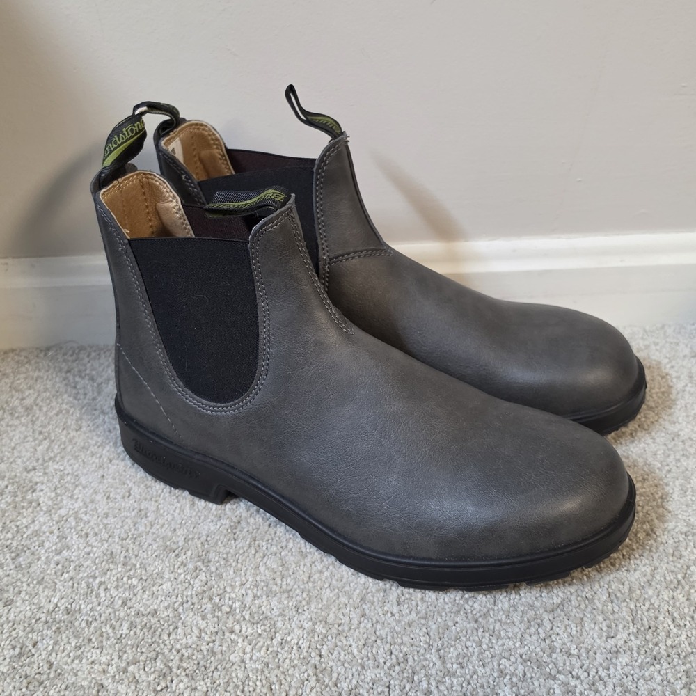 Blundstone Chelsea Boots Gray Vegan Synthetic Mens 11 Womens 13 AU 10 Unisex